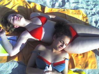 LIDIA E VERO IN THE BEACH